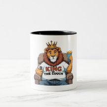 Funny Lion Vater - King of the Couch
