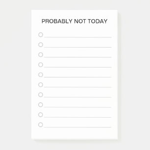 Funny List Maker Post-it Klebezettel
