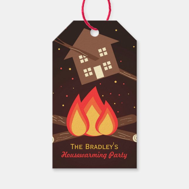Funny Literal Housewarming Gastgeschenk Tags Geschenkanhänger (Vorderseite)