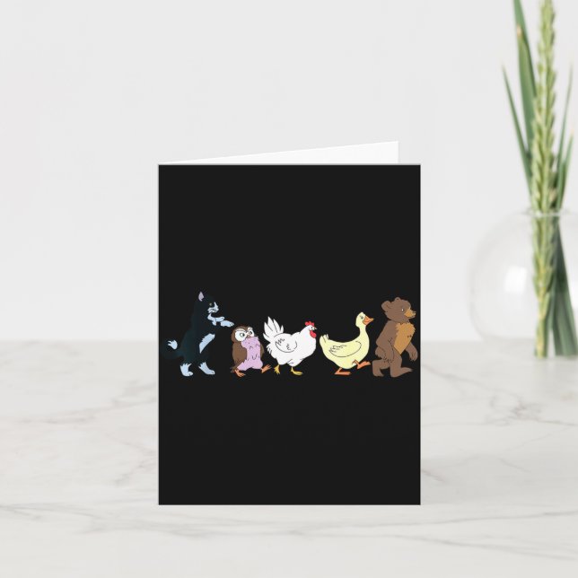 Funny Little Bear Birthday Graphic Y2k Bears Lover Karte (Vorderseite)