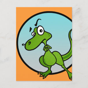 FUNNY LITTLE DINOSAUR POSTCARD POSTKARTE