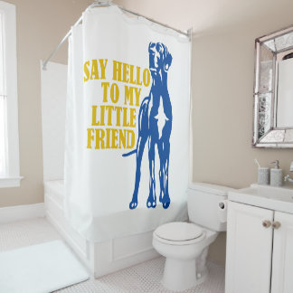 Funny Little Great Dane Duschvorhang