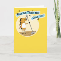 Funny Little Horse Dankeschön Card