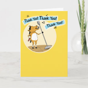 Funny Little Horse Dankeschön Card Dankeskarte