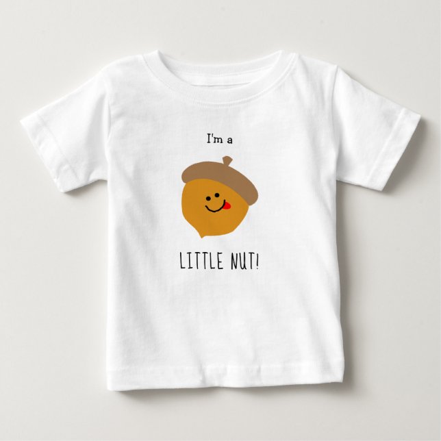Funny Little Nut Baby Acorn Cartoon Niedlich T-shirt (Vorderseite)