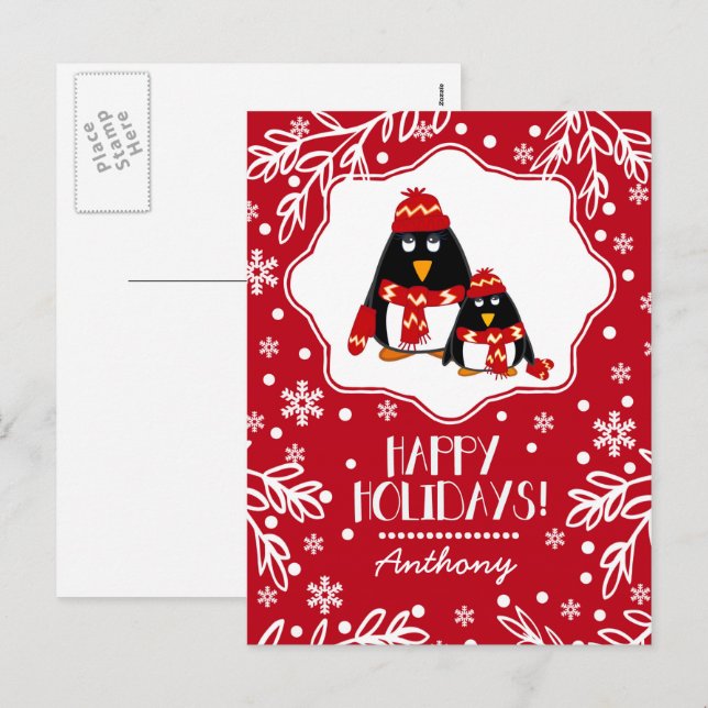 Funny Little Penguins | Weihnachten im Individuell (Vorne/Hinten)