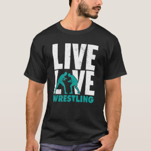 Funny Live Liebe Wrestling Grafik für Frauen und i T-Shirt