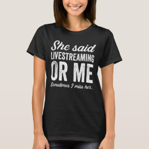 Funny Livestreaming Online Streamer Video Game Vlo T-Shirt
