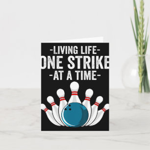 Funny Living Life One Streik an einem Zeitgeschenk Karte