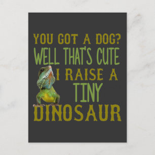 Funny Lizard Dinosaur Liebhaber Bartded Dragon Own Postkarte