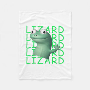 Funny Lizard Lizard Lizard Meme Viral Trending for Fleecedecke