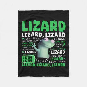Funny Lizard Meme Animal Women Men _1 Fleecedecke