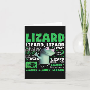 Funny Lizard Meme Animal Women Men _1 Karte