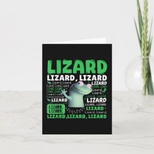 Funny Lizard Meme Animal Women Men _1 Karte