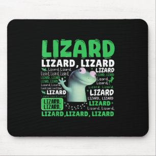 Funny Lizard Meme Animal Women Men _1 Mousepad