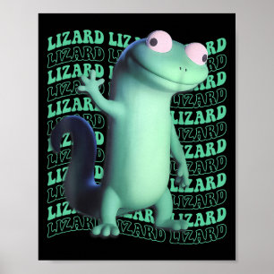 Funny Lizard Meme Animal Women Men _2 Poster