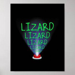 Funny Lizard Trending Meme Poster
