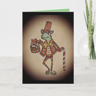 Funny Lizard Weihnachtskarte Karte