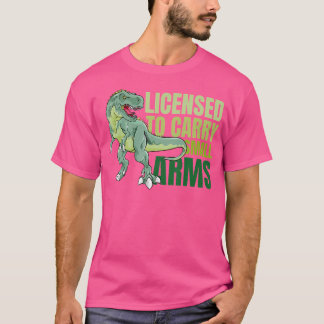Funny lizenziert, um Kleinwaffen zu tragen Rex Din T-Shirt