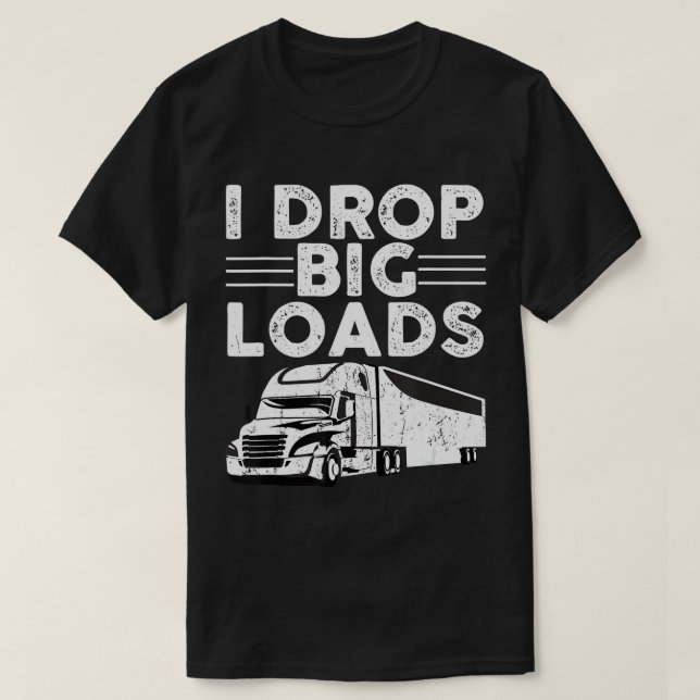 Funny LKW for Men Semi Truck Driver Liebe T-Shirt (Design vorne)