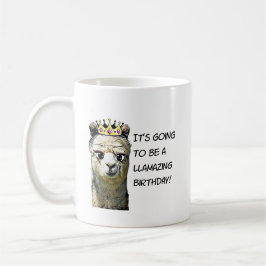 Funny Llama Birthday Tasse