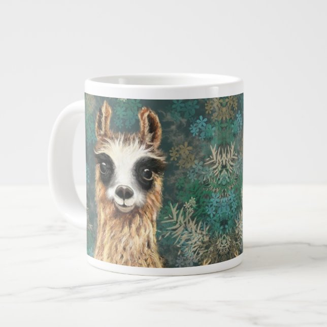 Funny Llama Coffee Tasse (Vorderseite Links)