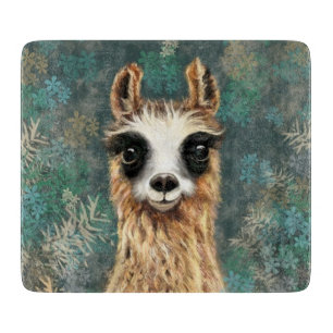 Funny Llama Cutting Board Schneidebrett