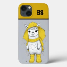 Funny Llama in Rain Boots - Beach Spaß
