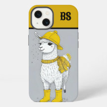 Funny Llama in Rain Boots - Beach Spaß