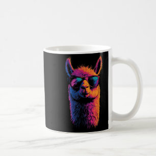 Funny Llama mit Sonnenbrille farbenfroh No Drama A Kaffeetasse