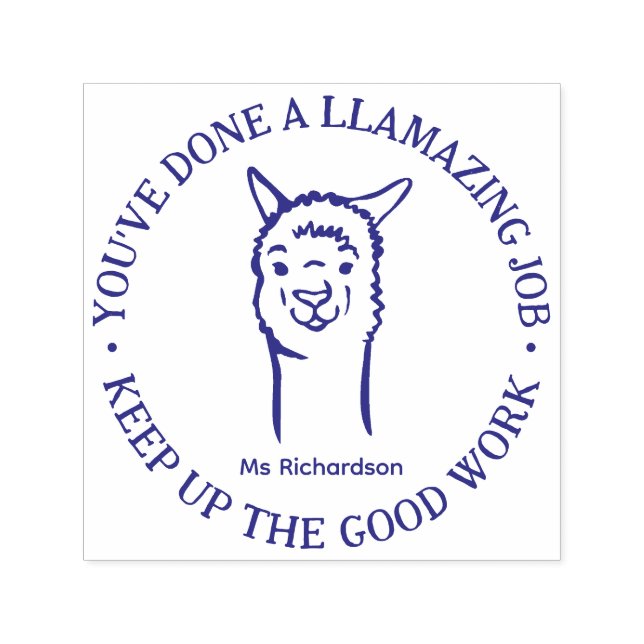 Funny Llama Pun Phantastisch Job Lehrer Lob Permastempel (Design)
