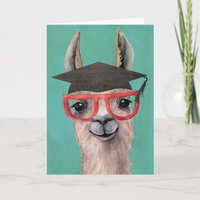 Funny Llama Spaß 8. Klasse Abschluss Karte (Vorderseite)