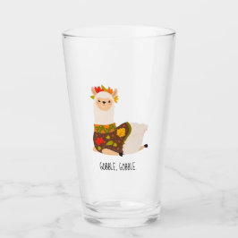 Funny Llama Türkei Erntedank Glas
