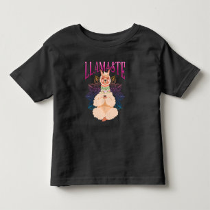 Funny Llama Yoga Relaxen Meditation Tier Kleinkind T-shirt