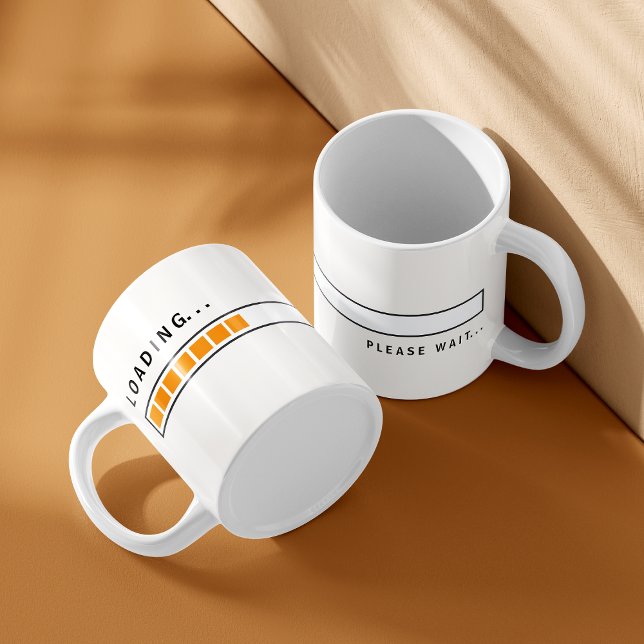 Funny Loading Bar Kaffee Tasse (Von Creator hochgeladen)