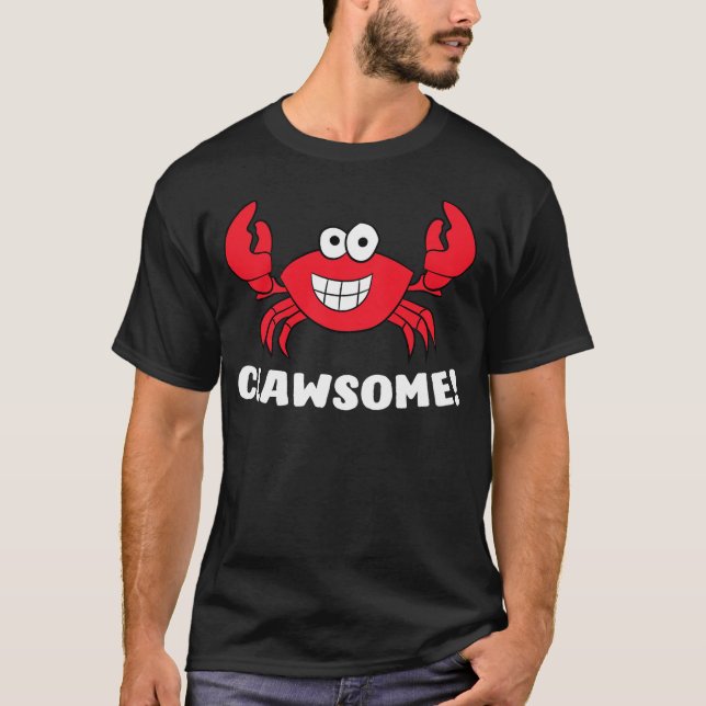 Funny Lobster Clawsome Sea Crab Cartoon Lobster T-Shirt (Vorderseite)
