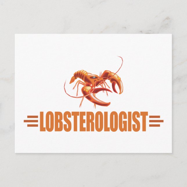 Funny Lobster Postkarte (Vorderseite)