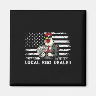 Funny Local Egal Händler American Flag Hühnchen Lo Magnet