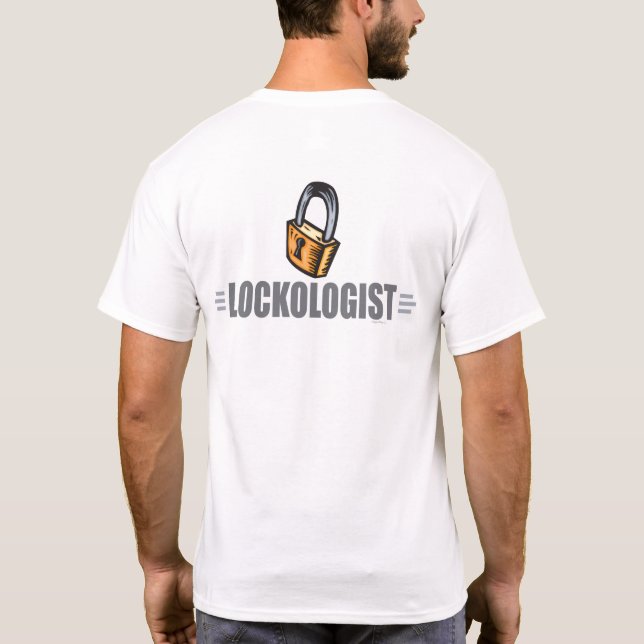 Funny Locksmith T-Shirt (Rückseite)