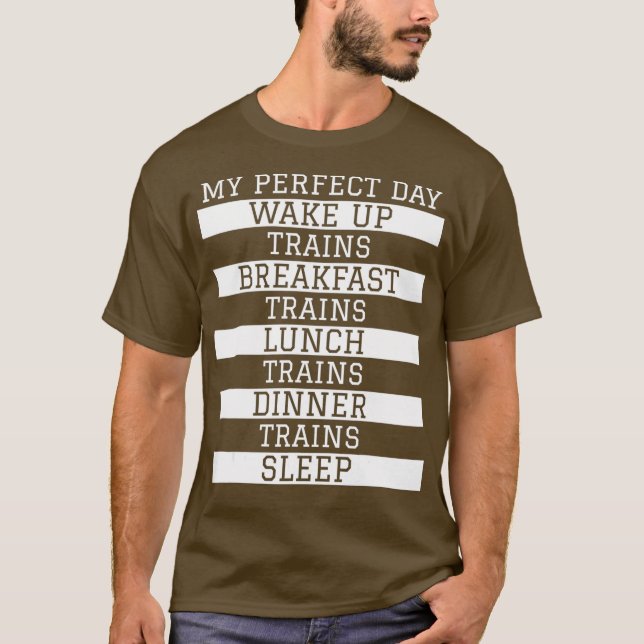 Funny Locomotive Train Lover Gabe meinen perfekten T-Shirt (Vorderseite)