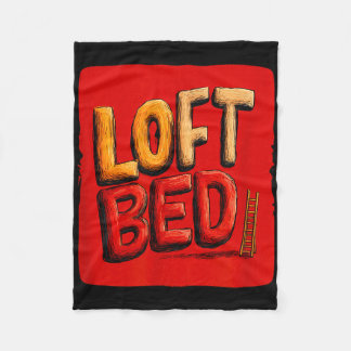 Funny loft bed speech costume  fleecedecke