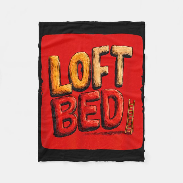 Funny loft bed speech costume  fleecedecke (Vorderseite)