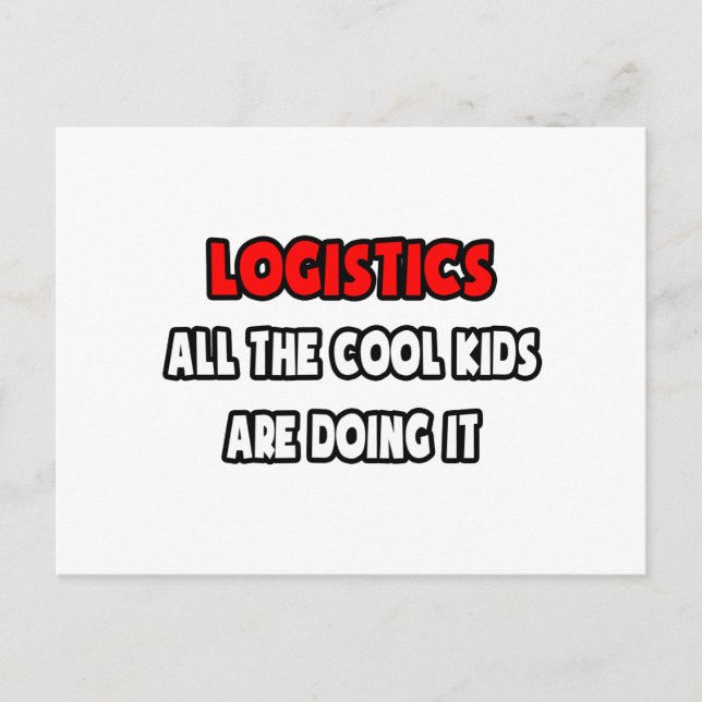 Funny Logistiker Shirts und Geschenke Postkarte (Vorderseite)