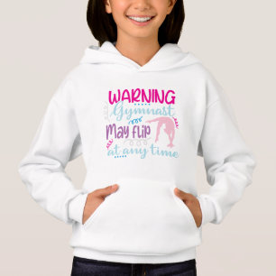Funny Logo Gymnast Girl pink blau drehe vielleicht Hoodie