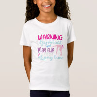 Funny Logo Gymnast Girl pink blau drehe vielleicht