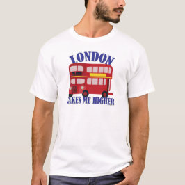 Funny London Double Decker Bus Cartoon Motto T-Shirt