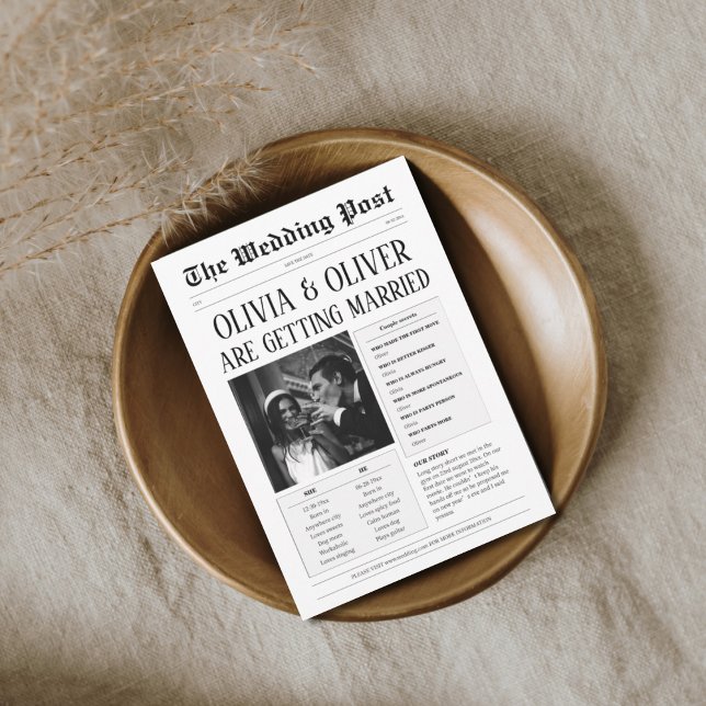 Funny long story kurze Hochzeit Save The Date (Von Creator hochgeladen)