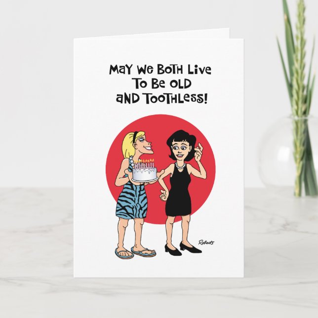 Funny Lonvity Birthday Card Karte (Vorderseite)