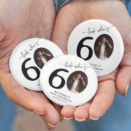 Funny 'Look Who's 60' Stilvolle 60. Geburtstag Button
