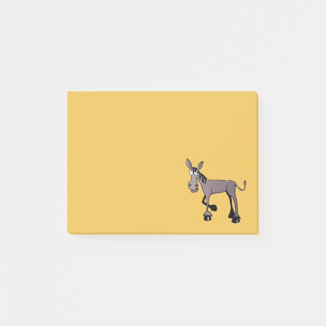 Funny Looking Big Mit Augen Donkey Post-it Klebezettel (Vorderseite)